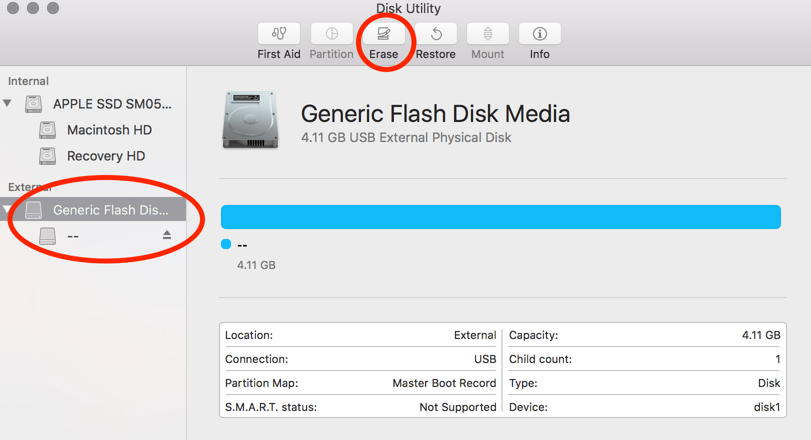 format a usb for mac